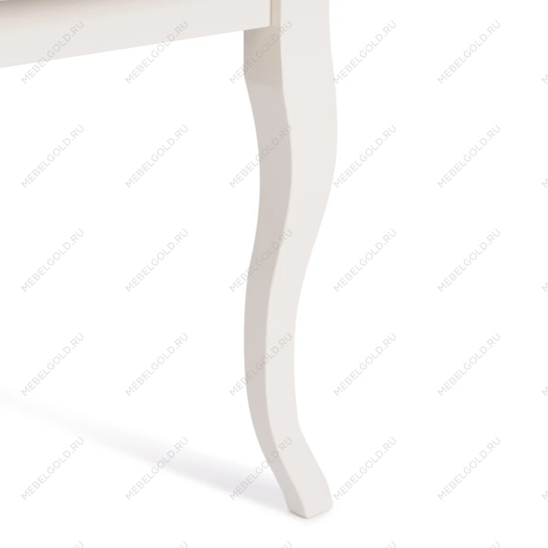 Стул Opera ( OP-SC ), дерево гевея, 45х53х97см, ivory white (слоновая кость 2-5), ткань бежевая,рисунок золотистый (180-09 | изображение 8