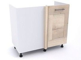 Стол под мойку угловой СМУ-100 правый, Дублин (900*470*820) Дуб галифакс белый, 21615