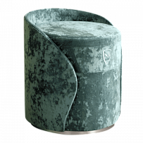 Пуф-тумба Морской бриз (Crush) серебро Sweet dreams PS-101