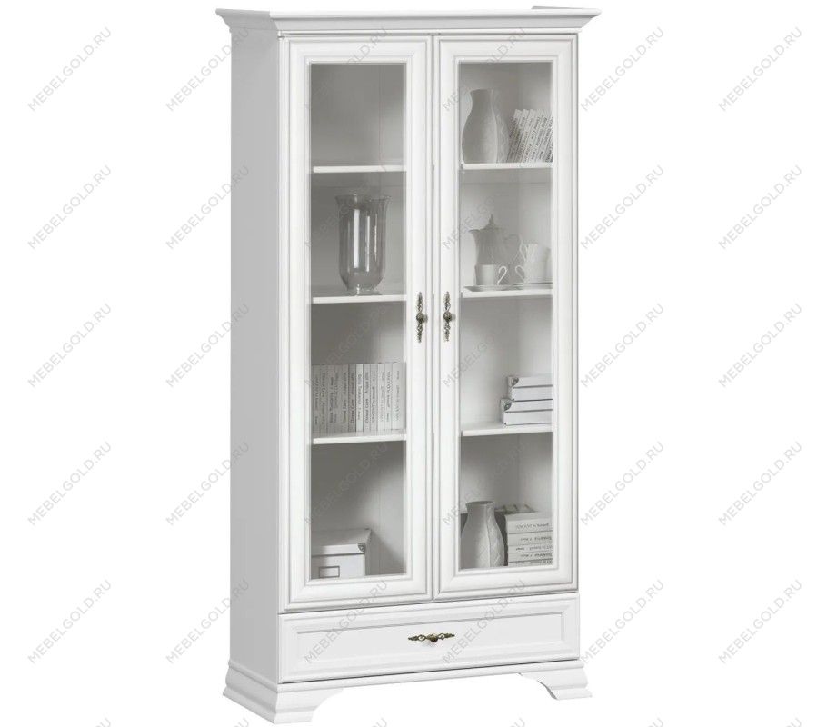 Шкаф с витриной Кентаки REG2W1S белый - Выставка Балашиха | изображение 1