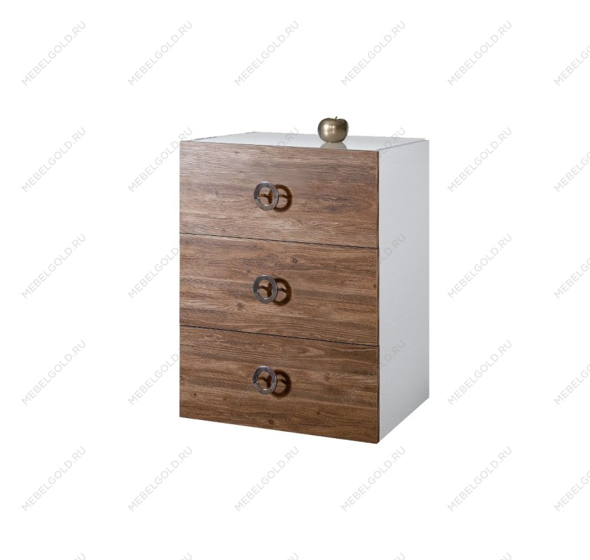 Комод Bogemia Fly Wood Fi (Белый) (Lakobel/Хром) БМКМ-1