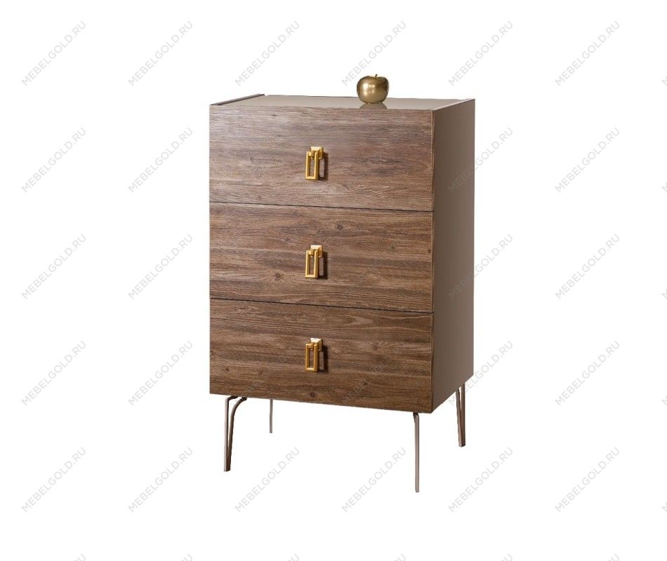 Комод Bogemia Wood Fa (Мокка) (Lakobel/Золото) БМКМ-1(Wo)