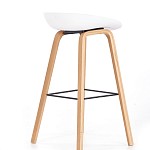 Барный стул Halmar H-86 (белый/серый) | изображение 1