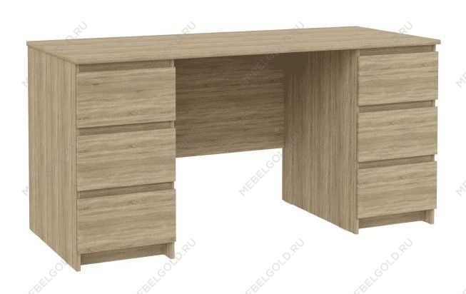 КАСТОР (KULLEN) стол письменный ИКЕА / IKEA 6 ящиков 151х65 сонома