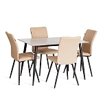 Стул обеденный Monte Carlo, TREND, экокожа, бежевая, 49х51х93 см | изображение 9