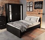 БРИМНЭС / СИРИУС кровать двойная ИКЕА / IKEA 140х200 Дуб Венге | изображение 3