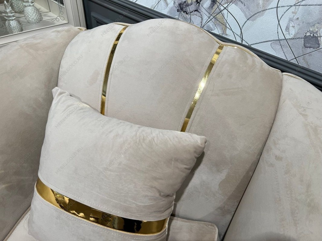 Кресло Лара бежевый золото | изображение 3