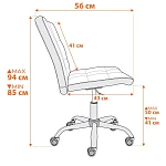 Кресло FIESTA, кож/зам, черный, 36-6 | изображение 13