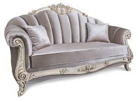 Диван Марселла 3х местный крем глянец