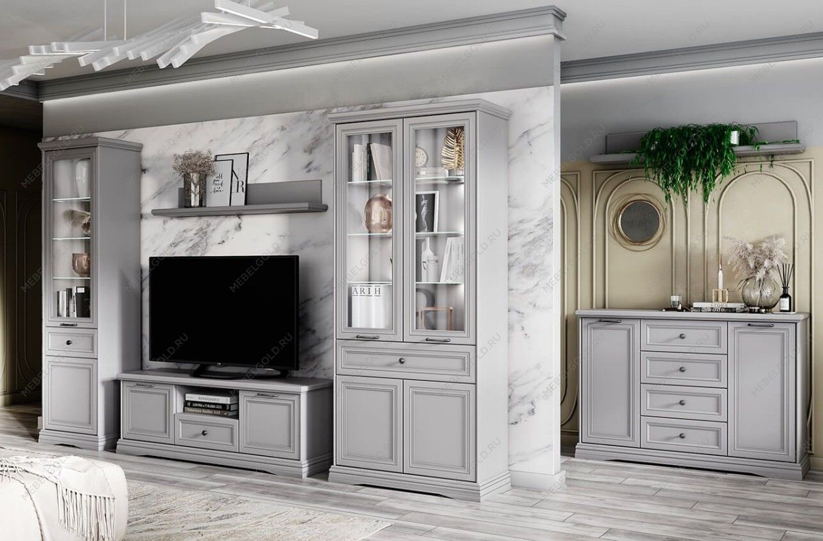 Тумба Валенсия RTV 2D1SN серый | изображение 2