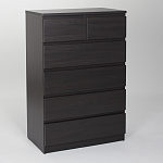 МАЛЬТА комод ИКЕА / IKEA 4+2 ящика 80х121 Дуб Венге | изображение 1