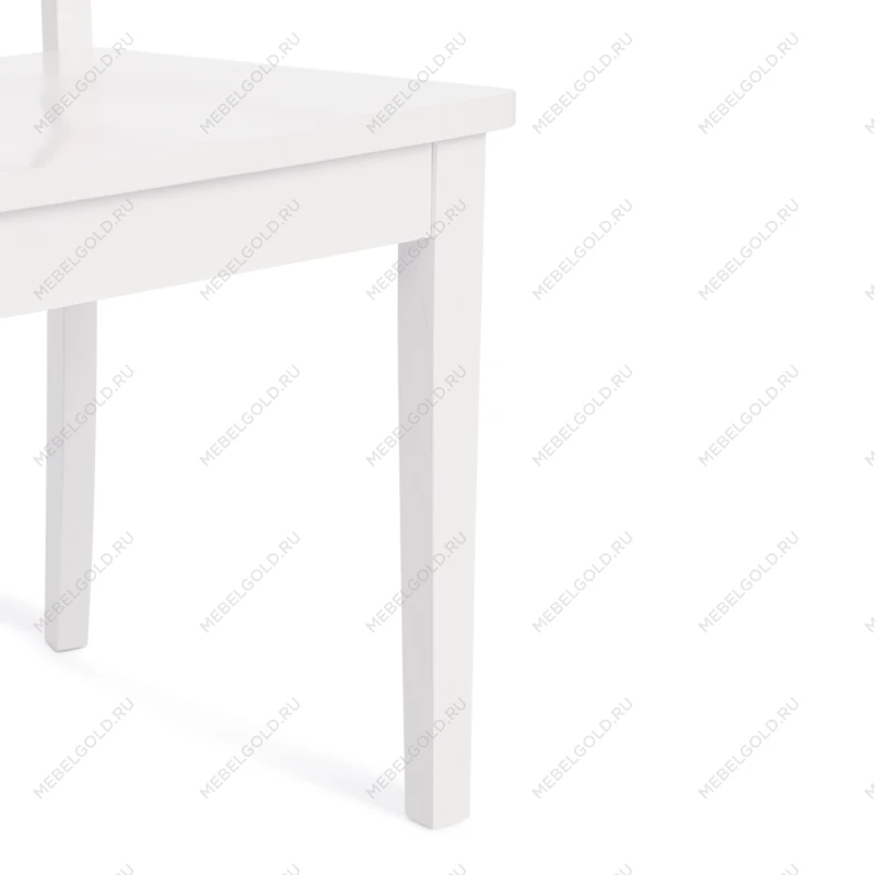 Стул GOLFI (Гольфи), дерево гевея/мдф, 44x54x95, pure white (402) | изображение 7