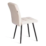 Стул обеденный Medeo, LT, флок, молочный/черный, 4, 45х56х89 см | изображение 2