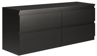 КАСТОР (KULLEN) тумба ИКЕА / IKEA 4 ящика Дуб Венге