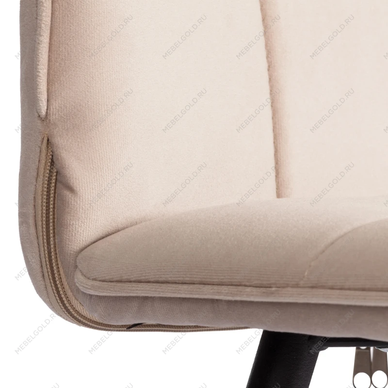 Стул обеденный Bari, LT, флок, бежевый/черный, 7, 41х55х89 см | изображение 8