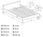 Кровать Halmar VALENTINA 160 (античная черешня) | изображение 3