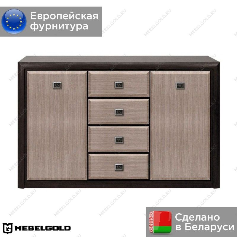 Тумба Коен KOM2D4S Венге/Штрокс (NEW) | изображение 1