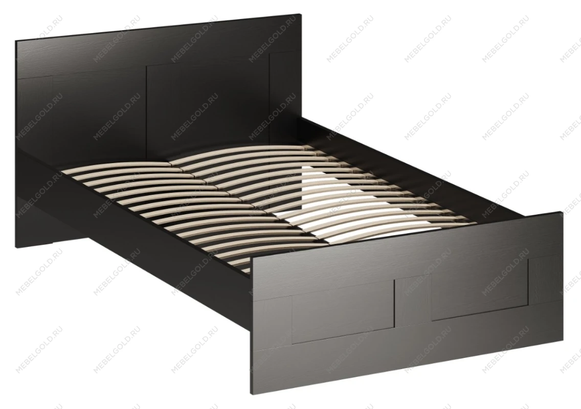 БРИМНЭС / СИРИУС кровать двойная ИКЕА / IKEA 120х200 Дуб Венге