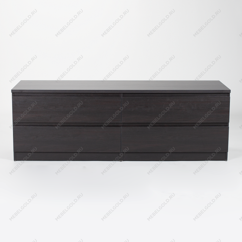 МАЛЬТА комод ИКЕА / IKEA 4 ящика 160х54 Дуб Венге | изображение 2