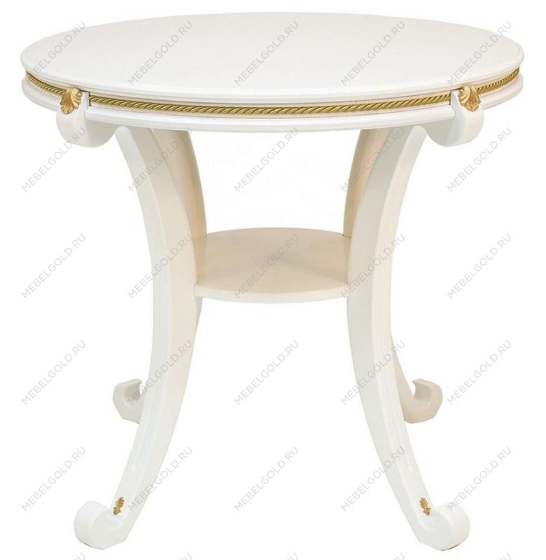 Стол журнальный Глория М (молочный дуб)