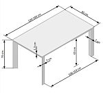 Стол обеденный Halmar HORIZON, раскладной | изображение 5