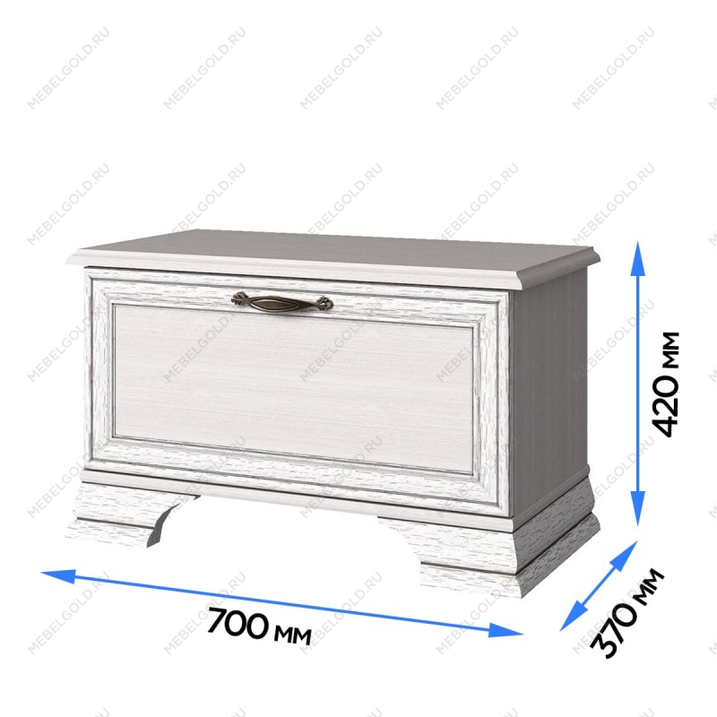 Обувница Тиффани 1D вудлайн кремовый | изображение 2