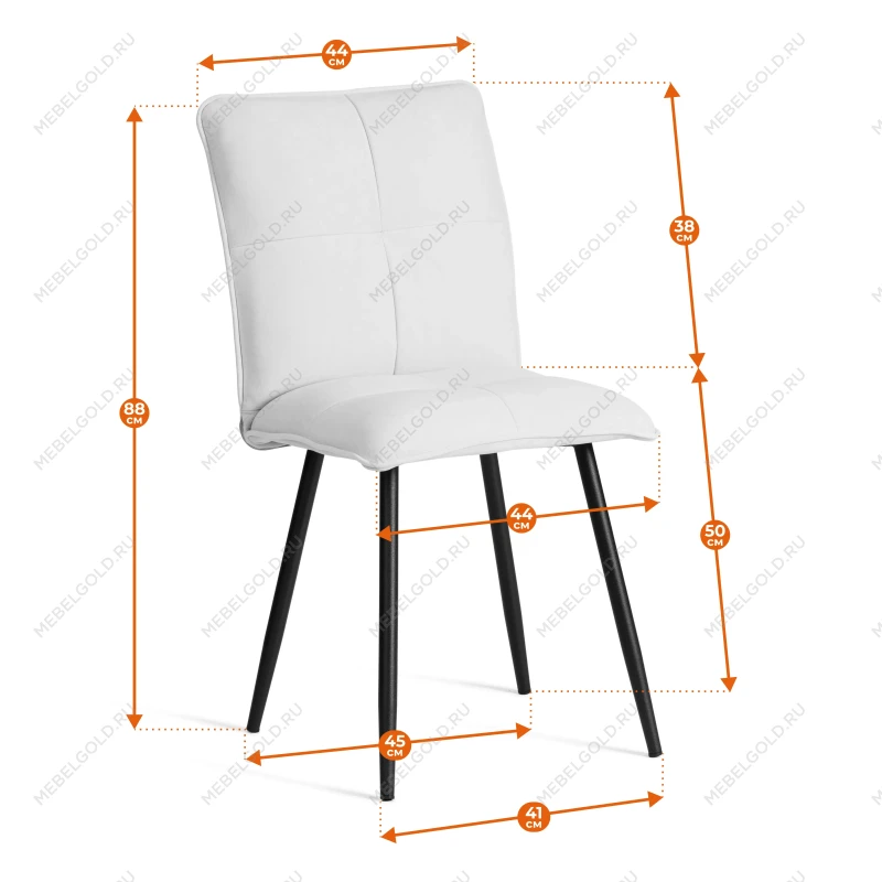 Стул обеденный Sweet, LT, велюр, Blue (синий), 41х55х88 см | изображение 16