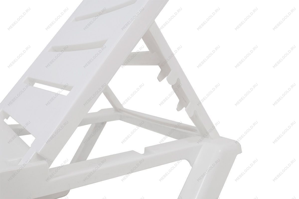 Шезлонг Tweet пластиковый белый | изображение 4