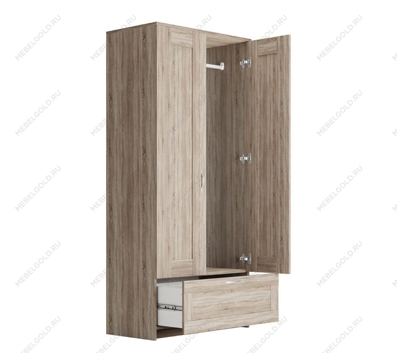 БРИМНЭС / СИРИУС Шкаф ИКЕА / IKEA комбинированный 2 двери и 1 ящик сонома | изображение 2