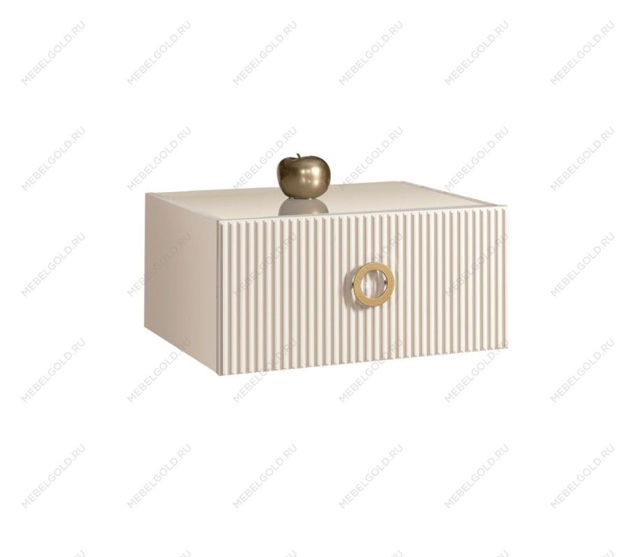 Тумба прикроватная Bogemia Fly Fillini (Слоновая кость) (Lakobel/Золото) БМТП-1
