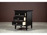 Тумба прикроватная 3 ящика Manhattan (Черный) | изображение 4