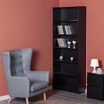 МАЛЬМ / VARMA Стеллаж ИКЕА / IKEA 80, 80x200x28, шпон, черный | изображение 4