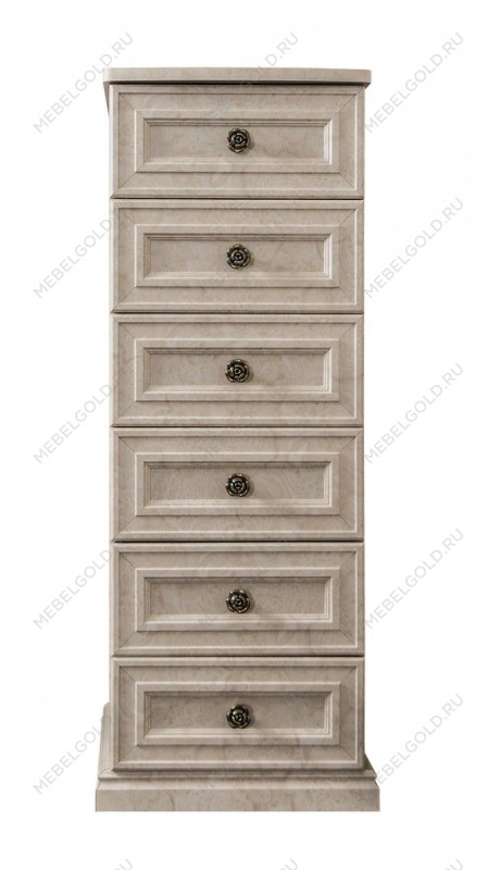 Комод Афина 6 ящиков крем корень | изображение 1