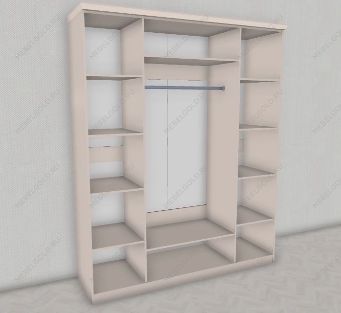 Шкаф Нонна 4-дверный мокко глянец | изображение 1