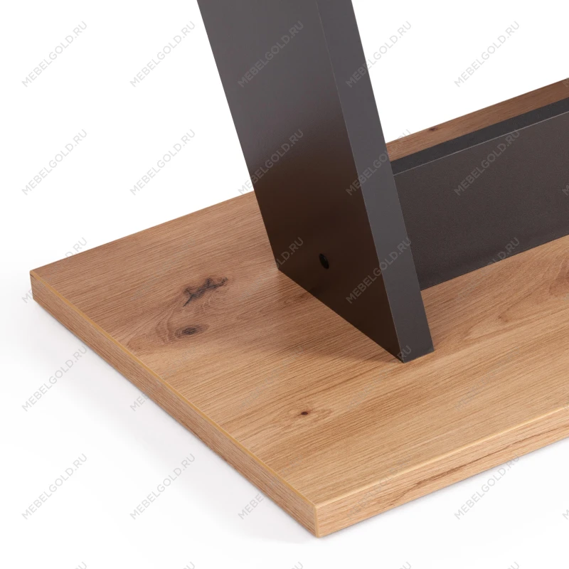 Стол обеденный FOX раздвижной, ЛДСП, 68.6x110-145x75 см, Дуб артисан/Графит | изображение 12