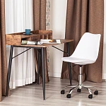 Офисное Компьютерное кресло TULIP (mod.106-1), металл/пластик/PU, 58 x 47 x 97см, White (белый) / Chrome (хром) | изображение 9