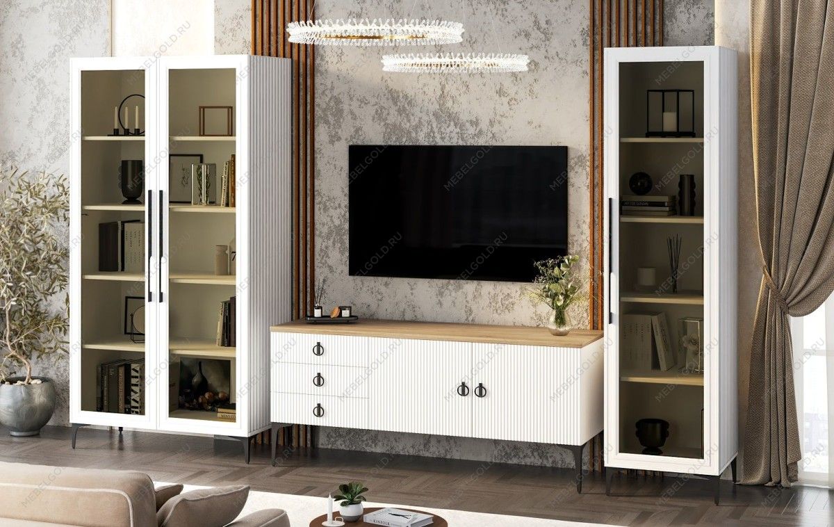 Гостиная Стелла 1+тв+2 белый | изображение 2