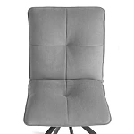 Стул обеденный Sweet, поворотный механизм 360, велюр, серый, 29 | изображение 6