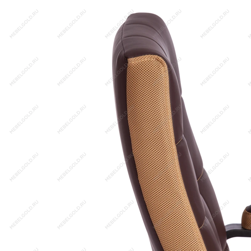 Кресло TRENDY (22), кож/зам/ткань, коричневый/бронзовый, 36-36/21 | изображение 9