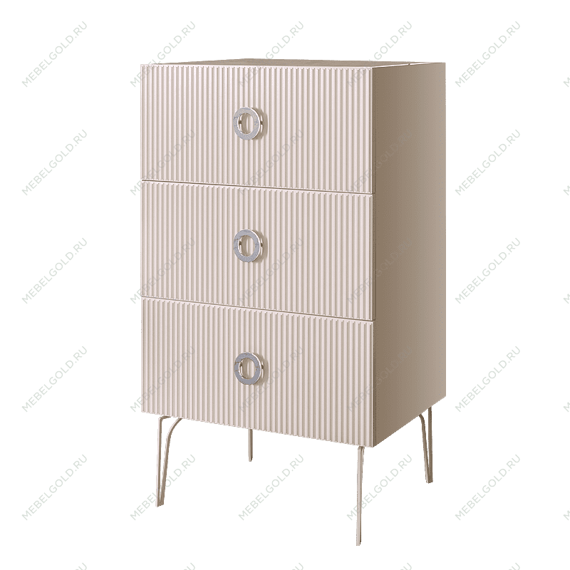 Комод Bogemia Fillini (Слоновая кость) (Novabuk/Хром) БМКМ-1(Fi)