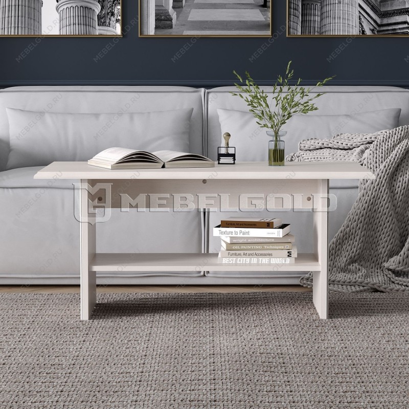 Стол журнальный Тиффани вудлайн кремовый | изображение 2