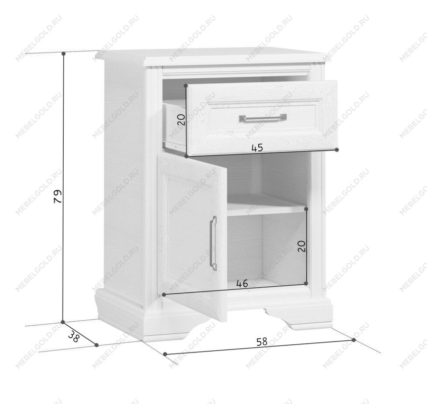Тумба Стилиус KOM1D1S (Орех донской) | изображение 1