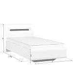 Кровать Ацтека LOZ90 белый | изображение 1