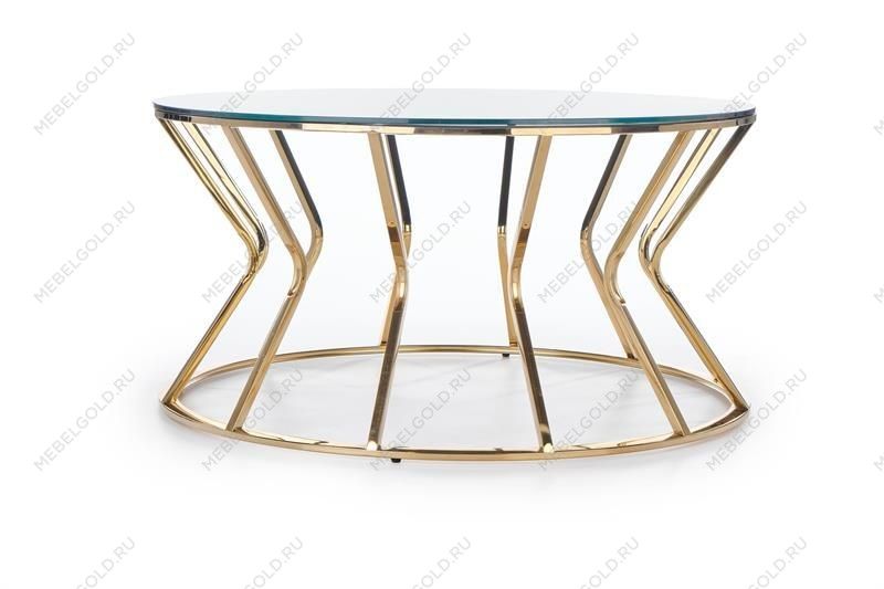 Стол журнальный Halmar AFINA (зеркало/золотой) | изображение 5