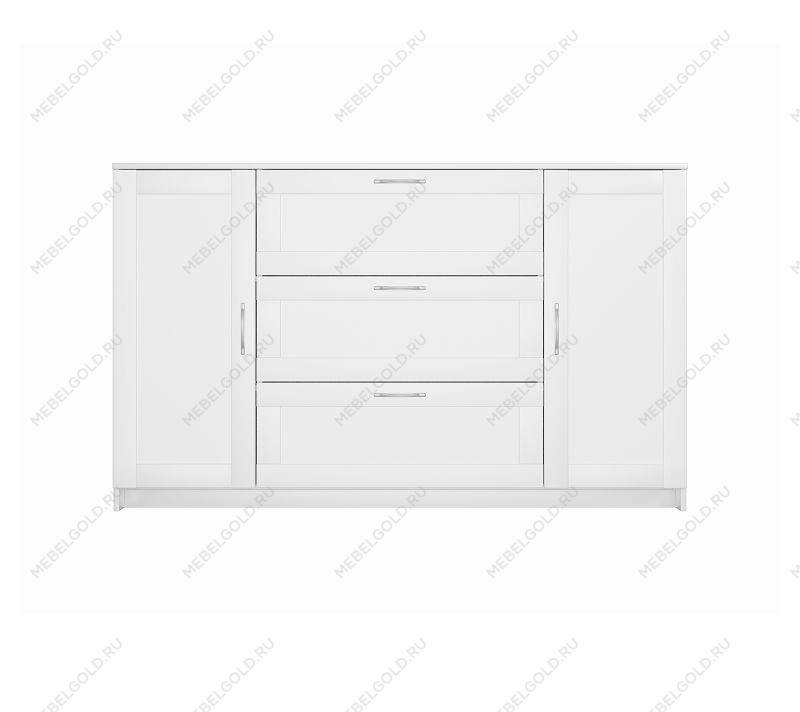 БРИМНЭС / СИРИУС тумба ИКЕА / IKEA 2 двери и 3 ящика 156х95 белая | изображение 1