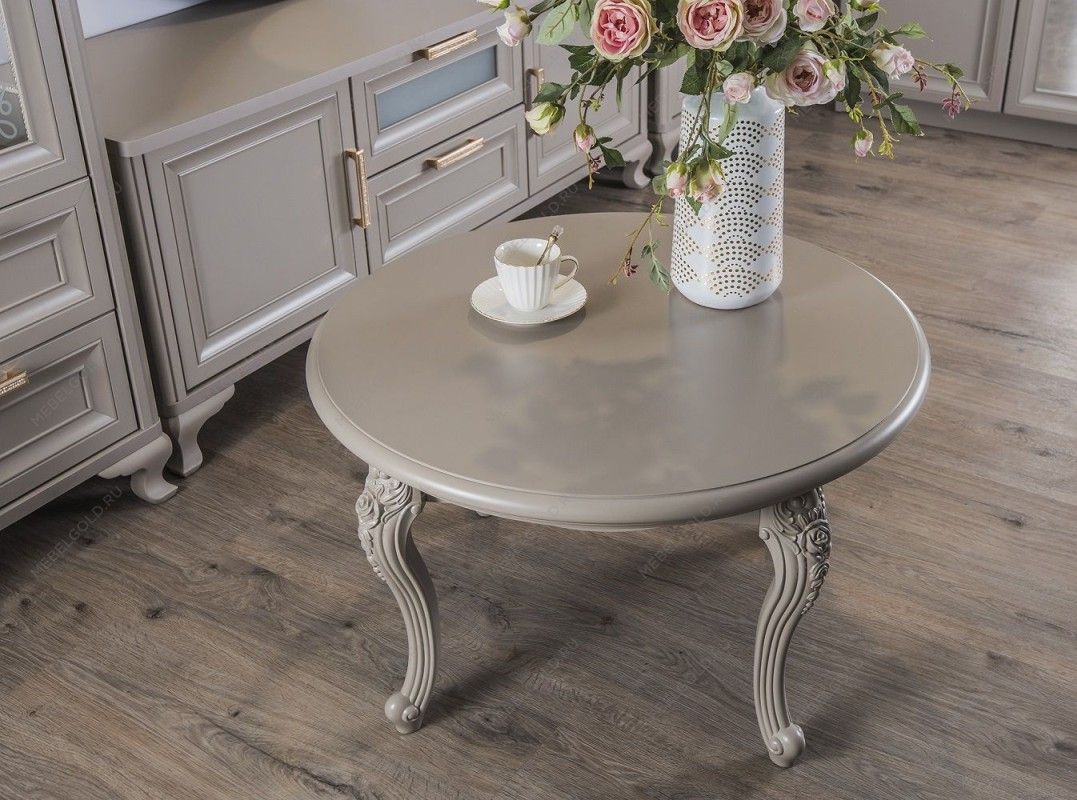 Столик круглый Мокко серый камень | изображение 10