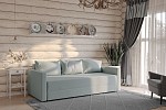 Диван-кровать Вало мятно-серый, рогожка | изображение 3