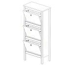 Тумба для обуви Лофт SFB3B/50 | изображение 2