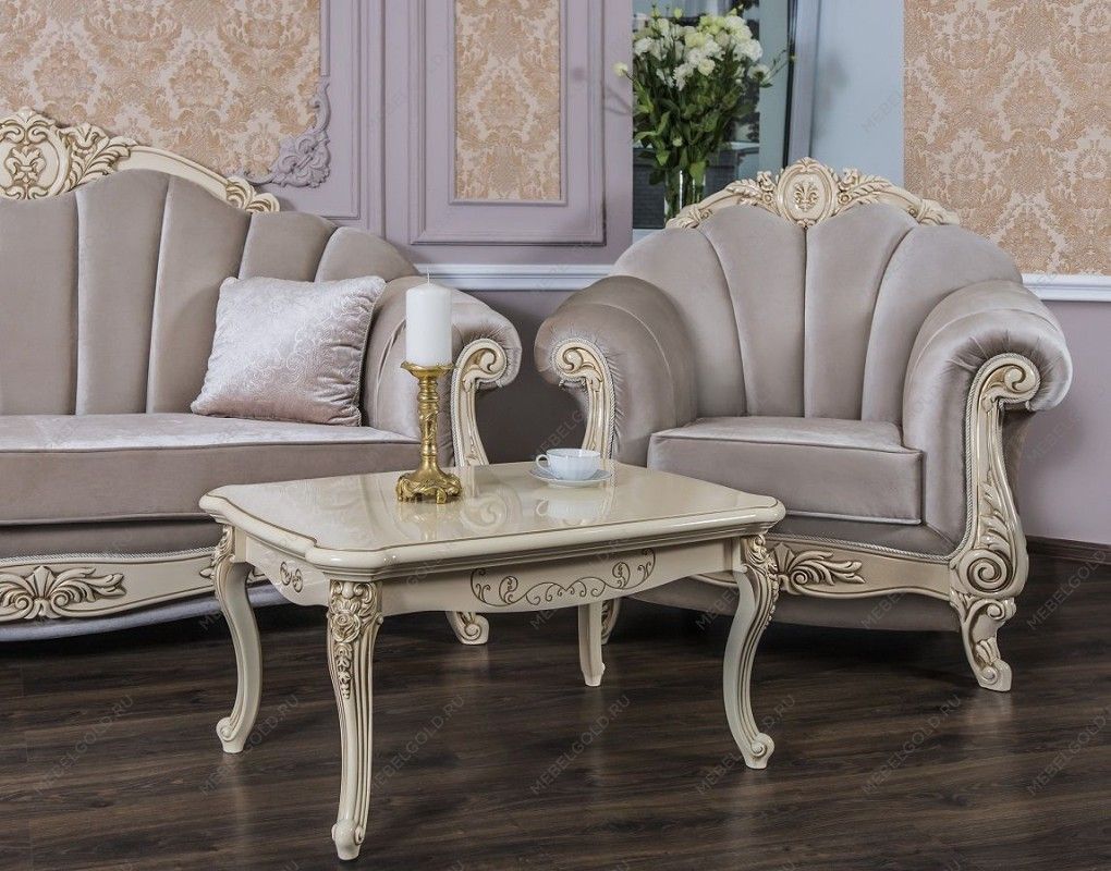 Кресло Марселла крем глянец | изображение 5