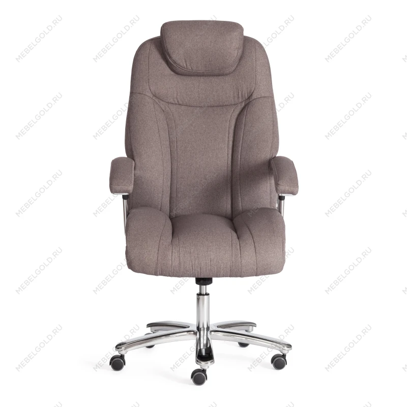 Кресло Trust (max), ткань рогожка Nice, мокко (серо-бежевая) | изображение 4